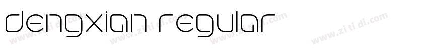 dengxian regular字体转换